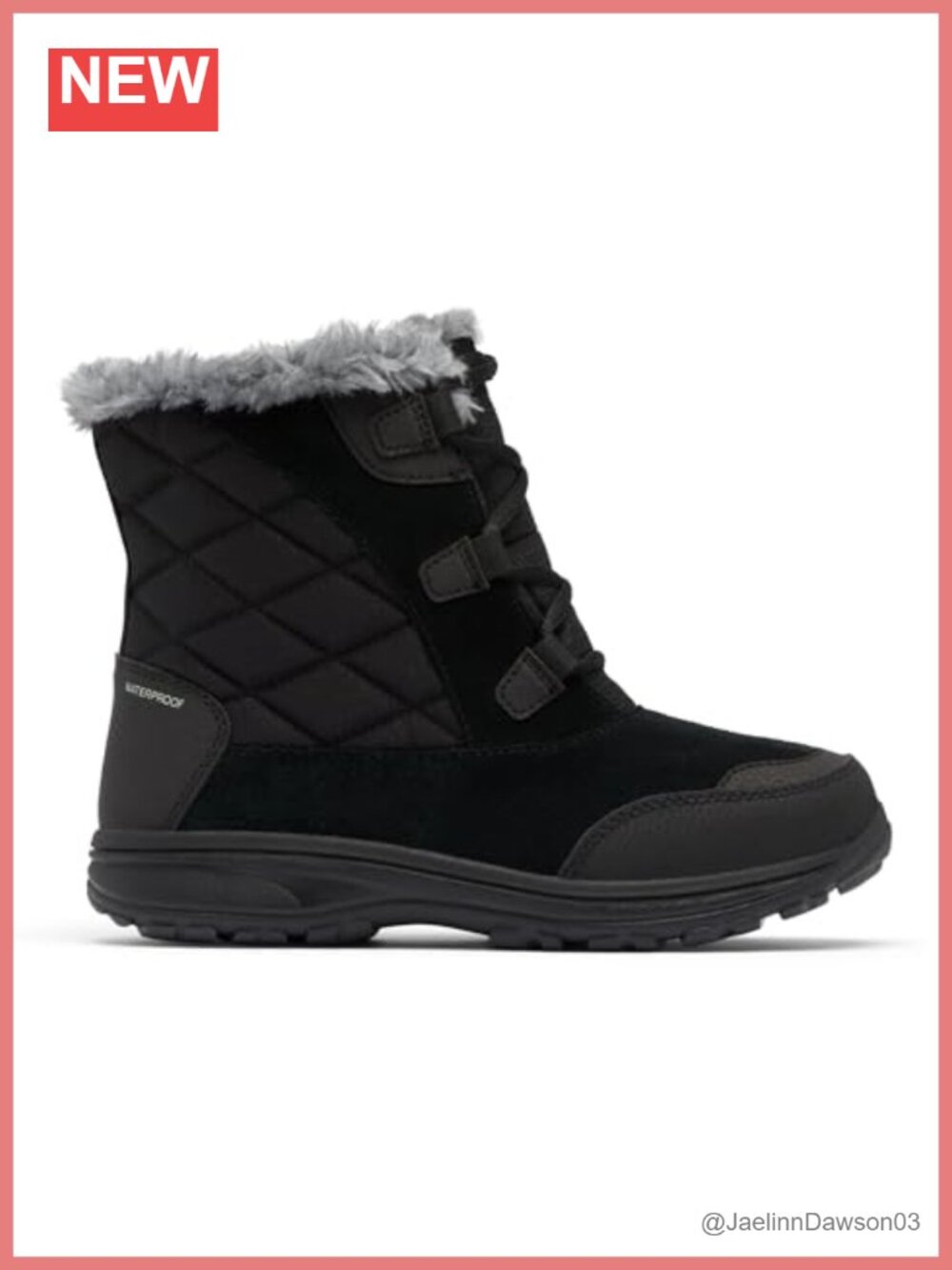 Waterproof Insulated Ankle Snow Boots Faux Fur Collar